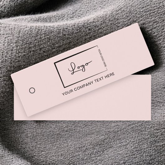 Pink Business Logo Label Hang Label Mini Visitekaartjes