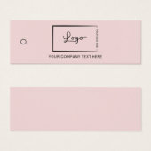 Pink Business Logo Label Hang Label Mini Visitekaartjes (Voorkant /achterkant)