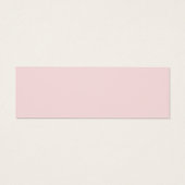 Pink Business Logo Label Hang Label Mini Visitekaartjes (Achterkant)