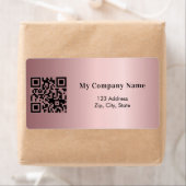 Pink business qr code retour adres verzending etiket (Insitu)
