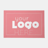 Pink Business Welcome Mat Company Logo Doormat (Voorkant)