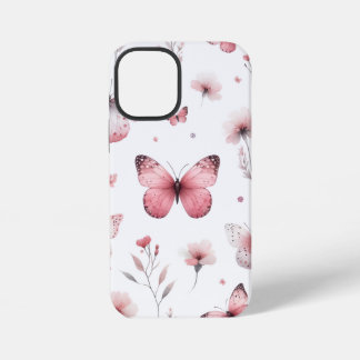 Pink Butterflies iPhone 12 Mini Hoesje