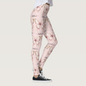 Pink Butterfly Custom Name Leggings (Rechts)