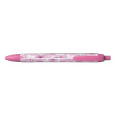 Pink Butterfly Cute Kawaii Personalized Pen (Achterkant)
