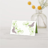 Pink Butterfly Floral Reception Place Card Plaatskaartje (Achterkant)