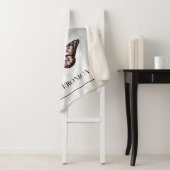 Pink Butterfly Floral Specialized Sherpa Blanket Sherpa Deken (In situ)