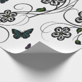 Pink Butterfly Garden Cadeaupapier (Hoek)