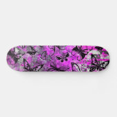 Pink Butterfly Graffiti Skateboard (Horizontaal)