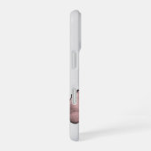 Pink Butterfly Minimalist Phone Case iPhone 16 Hoesje (Rechterkant)