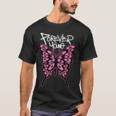 Pink Butterfly Streetwear T-shirt (Voorkant)