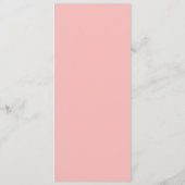 Pink Butterfly Thema des Birthday Party Flat Menu (Achterkant)