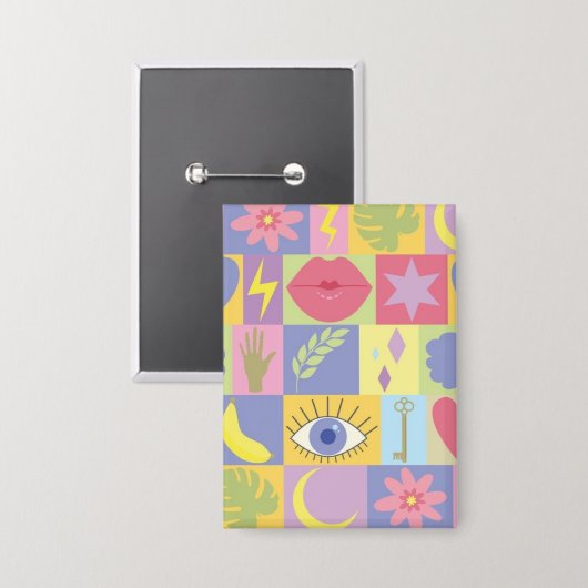 Pink Button (Voorkant / Achterkant)