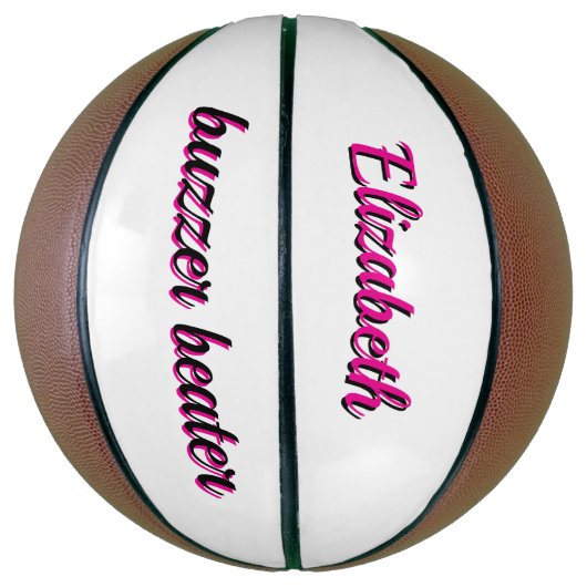 Pink Buzzer Beater Basketball Basketbal (Verticaal)