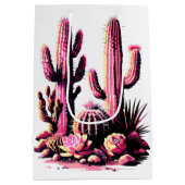 Pink Cacti Batch Medium Cadeauzakje (Achterkant)