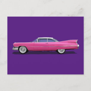 PINK CADDY-Briefkaarten Briefkaart