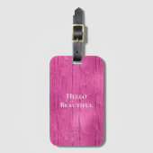 Pink Cake Frosting Bagagelabel (Voorkant (verticaal))