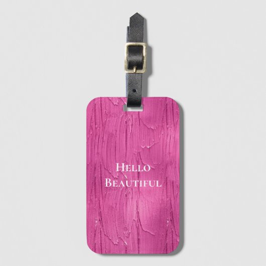 Pink Cake Frosting Bagagelabel (Voorkant (verticaal))