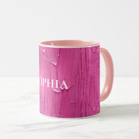 Pink Cake Frosting Mok (Voorkant rechts)