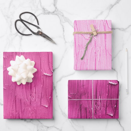 Pink Cake Frosting Verjaardag Inpakpapier Vel (Voorkant)