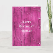 Pink Cake Frosting Verjaardag Kaart (Voorkant)