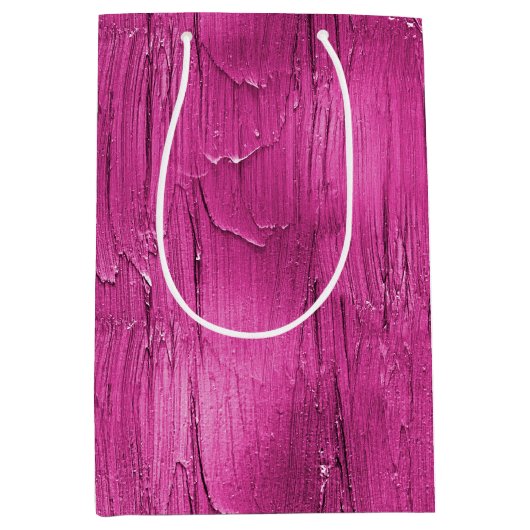 Pink Cake Frosting Verjaardag Medium Cadeauzakje (Voorkant)