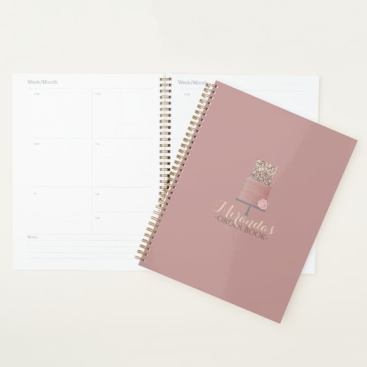 Pink Cake Order Book Planner (Display)