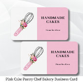 Pink Cake Pastry Chef Bakery Visitekaartje
