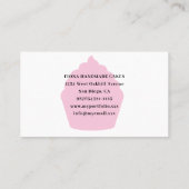 Pink Cake Pastry Chef Bakkerij Visitekaartje (Achterkant)