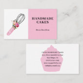 Pink Cake Pastry Chef Bakkerij Visitekaartje (Voorkant / Achterkant)