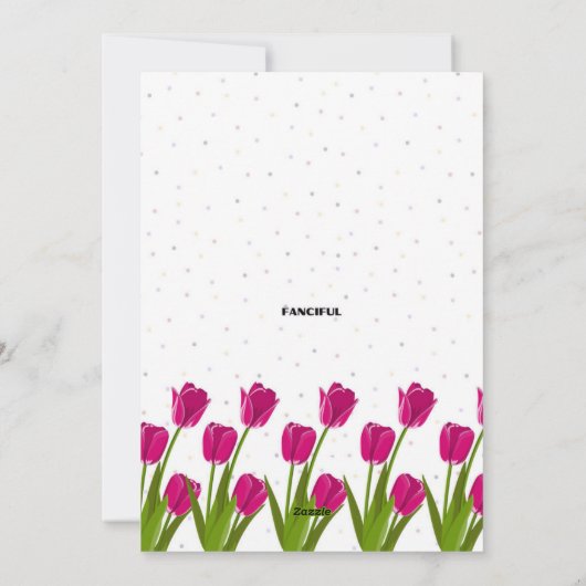 Pink Cake Verjaardag Kaart (Achterkant)