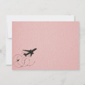 Pink California Passport Bedankkaart (Achterkant)