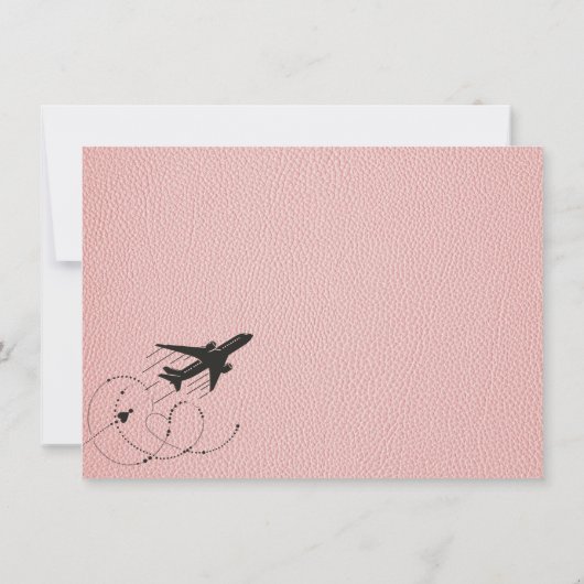 Pink California Passport Bedankkaart (Achterkant)