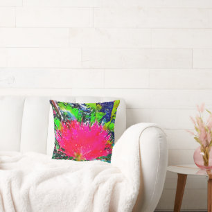 Pink Calliandra Puff Kussen