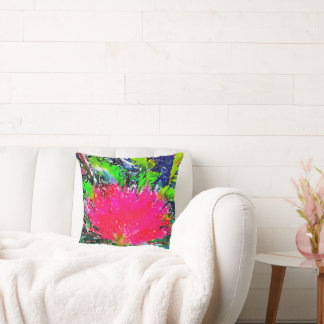 Pink Calliandra Puff Kussen