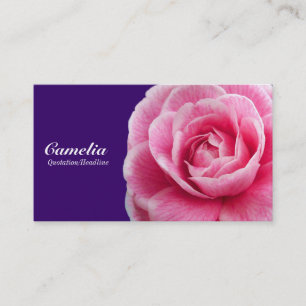 Pink Camelia II - Deep Purple 330066 Visitekaartje