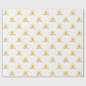 Pink Cameo Princess Birthday Cadeaupapier (Vlak)