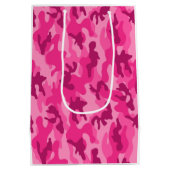 Pink Camo Adventure maakt haar plezier Medium Cadeauzakje (Achterkant)