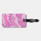 Pink Camo Camoflauge Bagagelabel (Achterkant horizontaal)