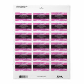 Pink Camo Camoflauge Etiket (Full Sheet)