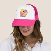 Pink Camo Ducky Trucker Pet (In situ)