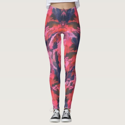 Pink Camo Leggings (Voorkant)