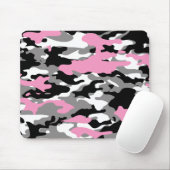 PINK CAMO - Mousepad Muismat (Met muis)