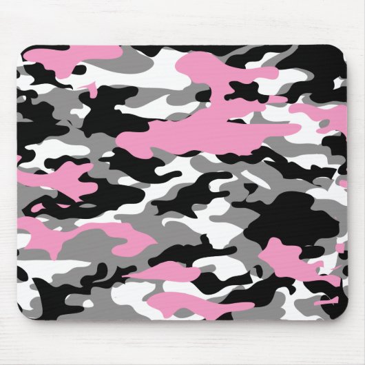PINK CAMO - Mousepad Muismat (Voorkant)
