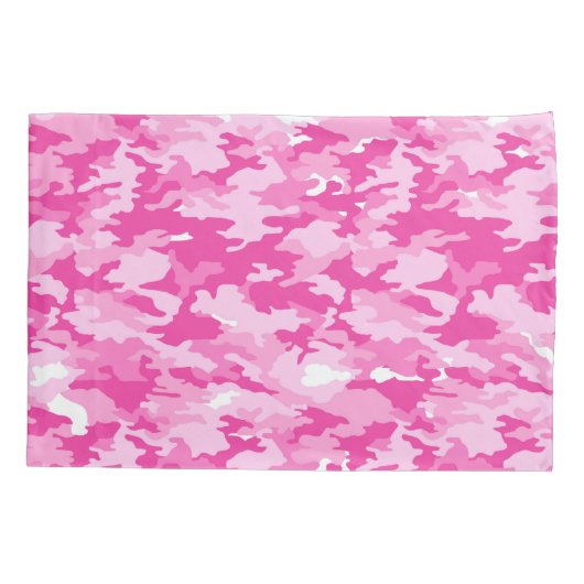 Pink Camo Pattern – Breast Cancer Awareness Kussensloop (Achterkant)