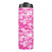 Pink Camo Pattern – Breast Cancer Awareness Thermosbeker (Voorkant)