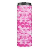 Pink Camo Pattern – Breast Cancer Awareness Thermosbeker (Achterkant)