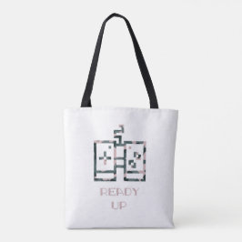 Pink Camouflage Game Controller Ready Up Gamer Tote Bag