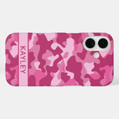 Pink Camouflage Personalized Case-Mate iPhone Case (Achterkant (horizontaal))