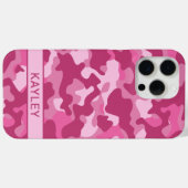 Pink Camouflage Personalized Case-Mate iPhone Case (Achterkant (horizontaal))