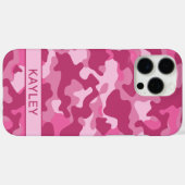 Pink Camouflage Personalized Case-Mate iPhone Case (Achterkant (horizontaal))
